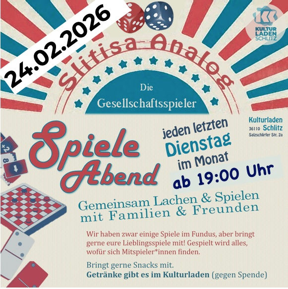 Spieleabend für alle !