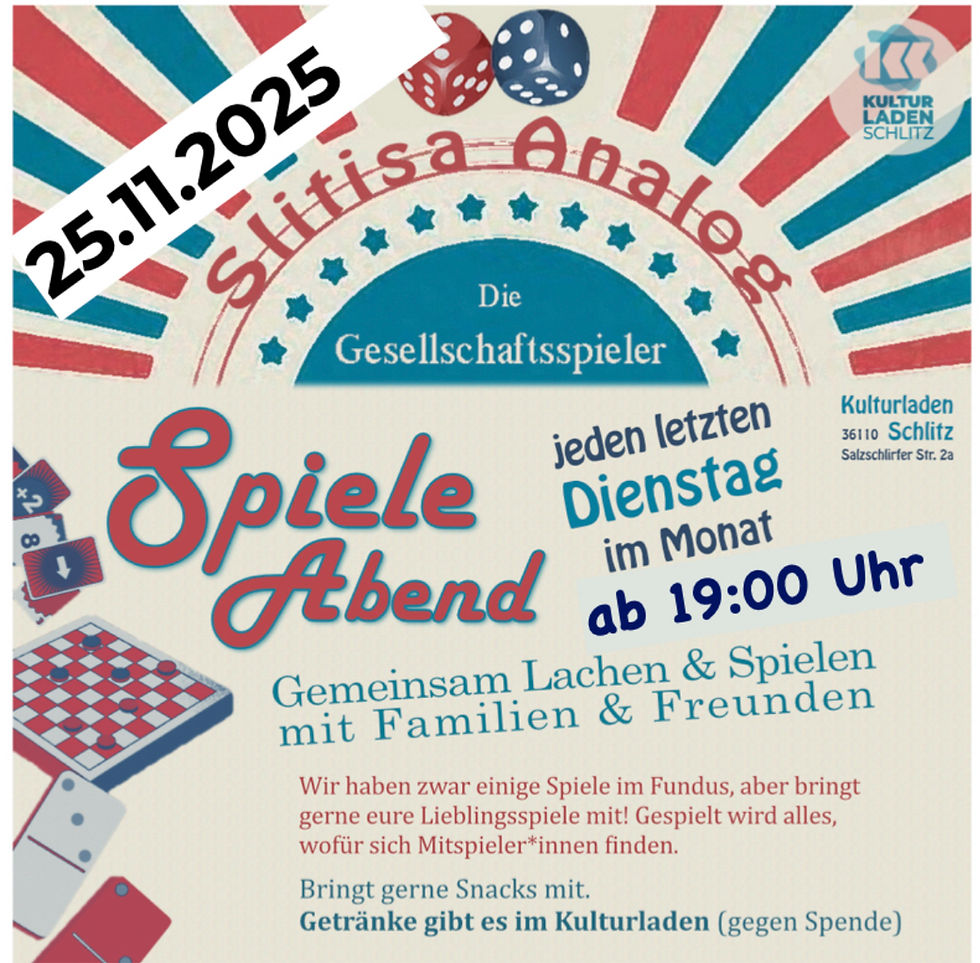 Spieleabend für alle !
