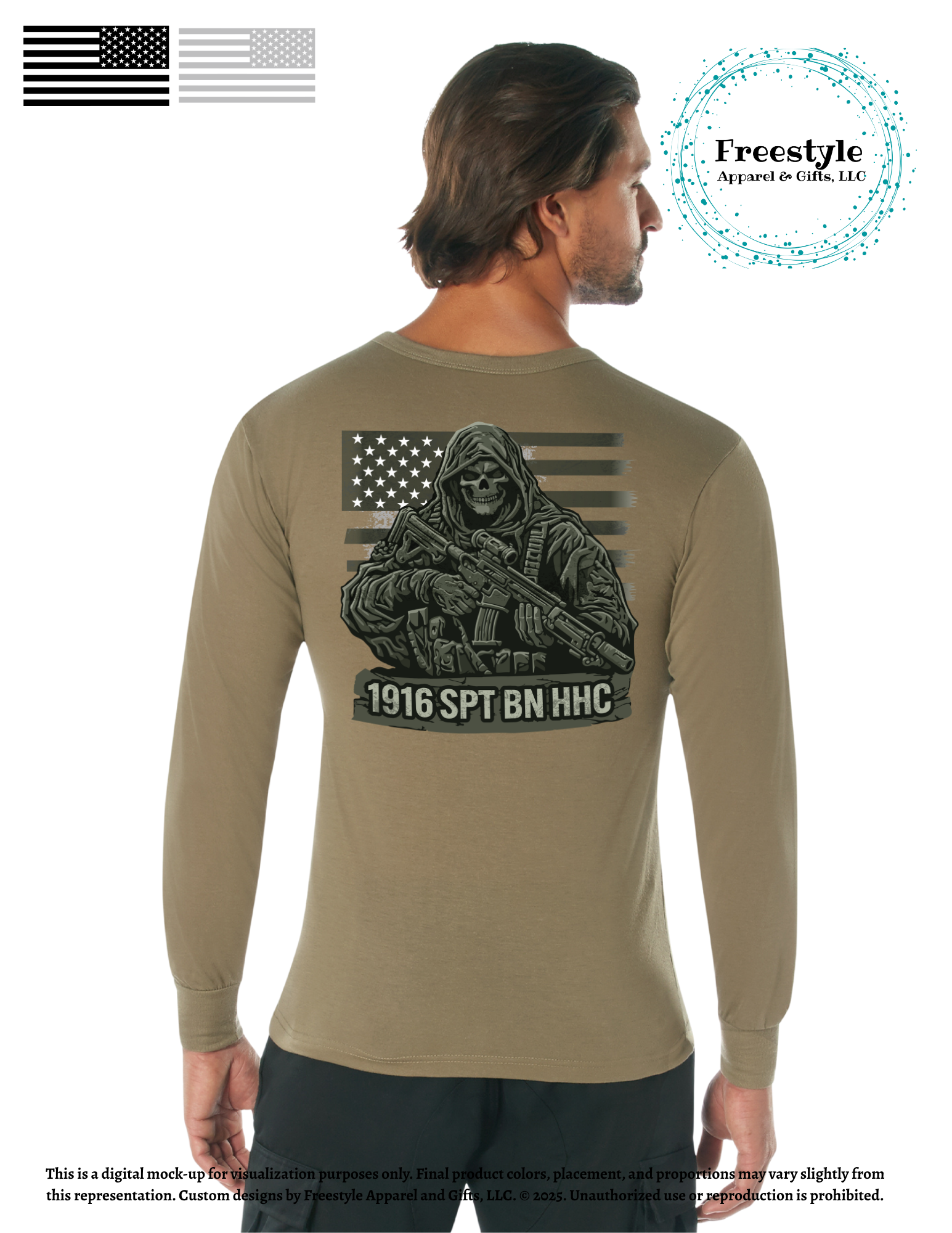 1916th HHC Tan Long Sleeve - COTTON