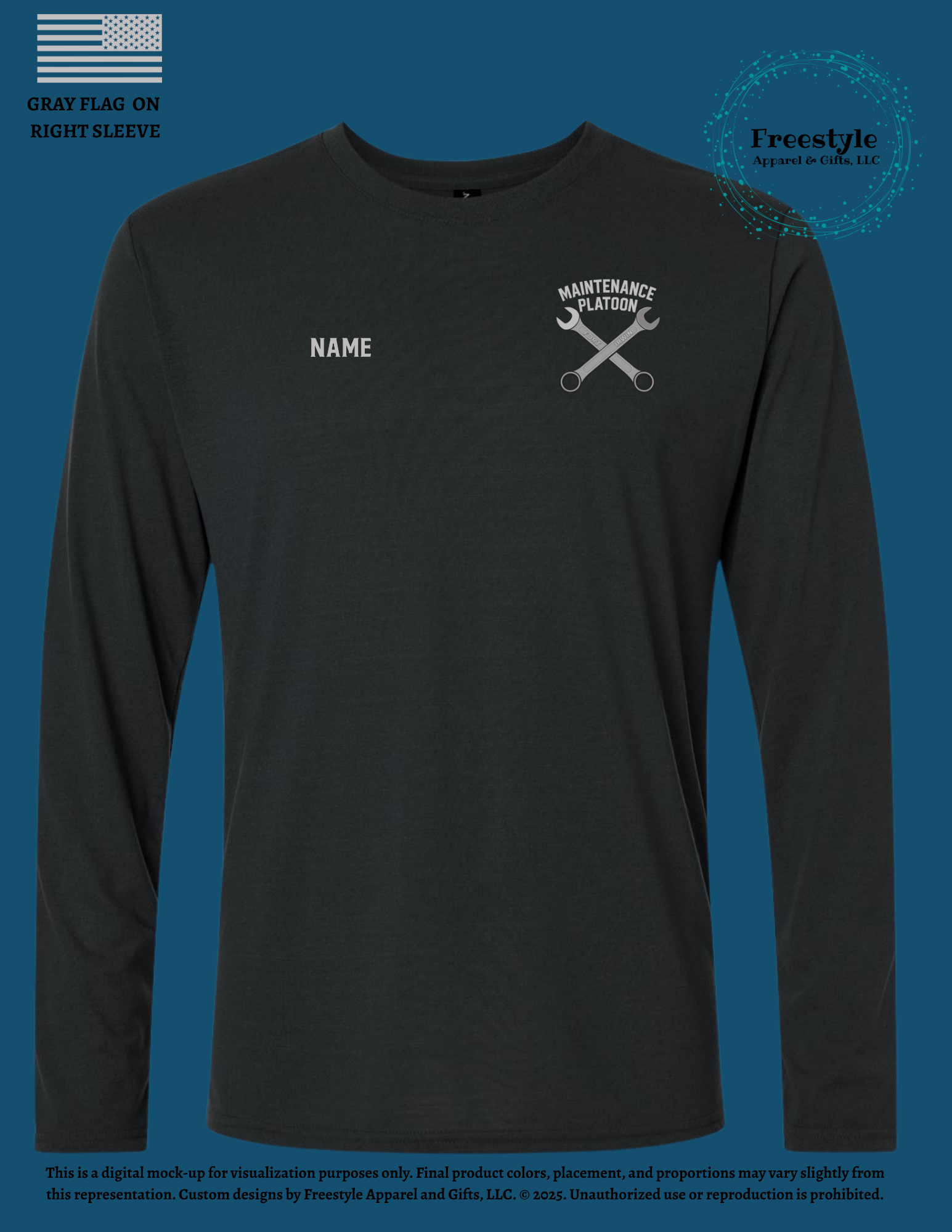 Dog Pound Performance Black Long Sleeve Shirt