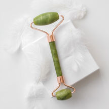 Rodillo de masaje facial Jade verde