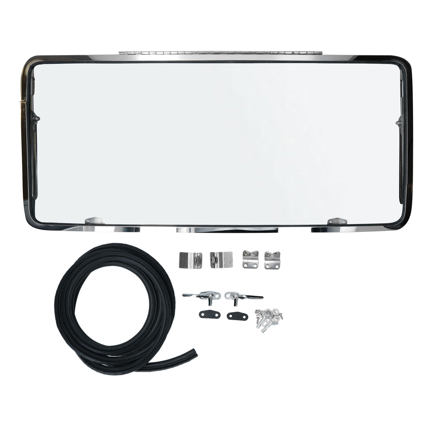 KIT VETRO SAFARI POSTERIORE TELAIO CROMATO ECO TIPO II 1964/1967