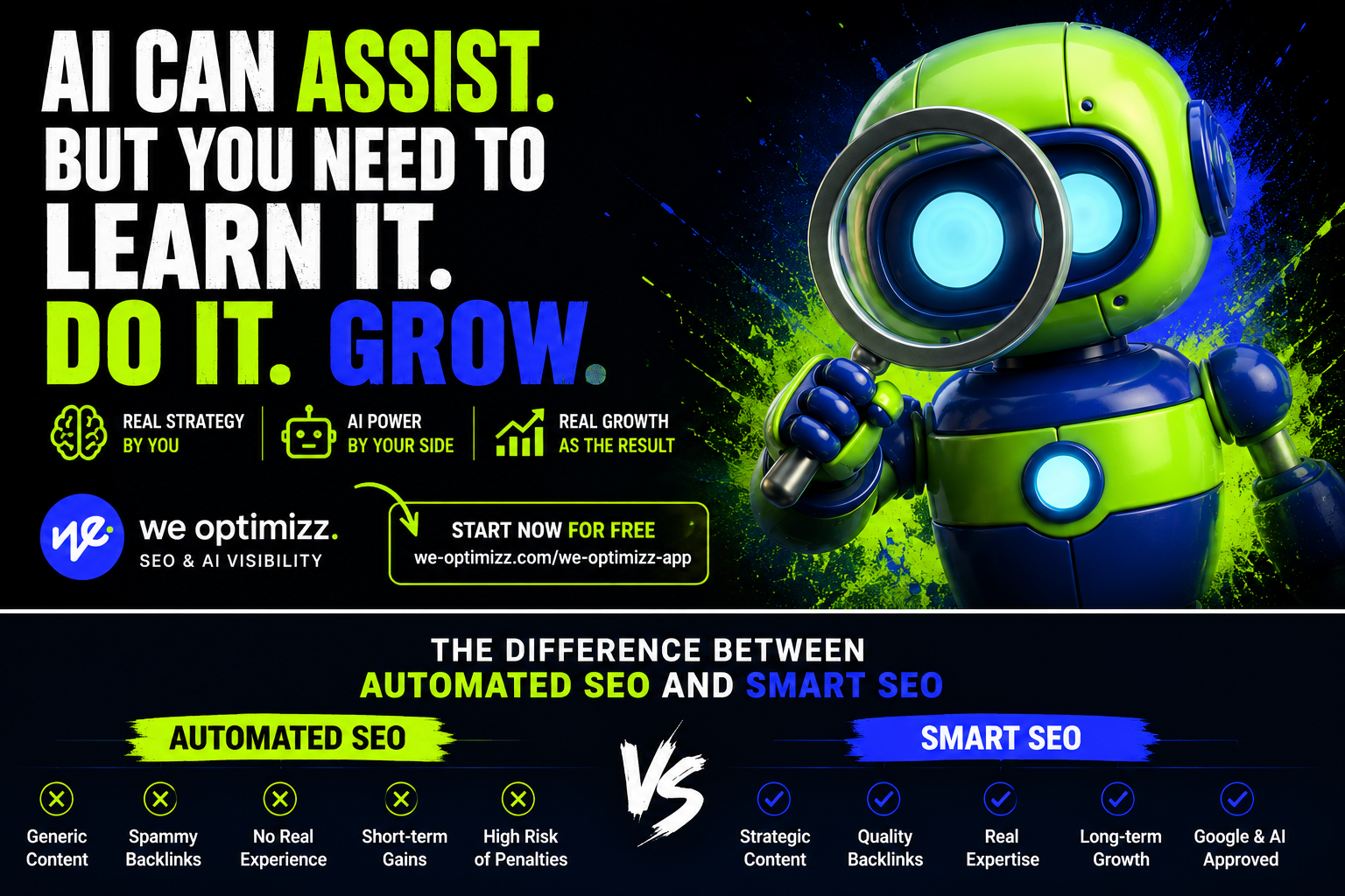 AI can assist with SEO, but founders need to understand strategy to achieve sustainable growth through human expertise and AI-powered optimization.