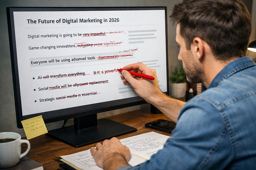 Human editing AI-generated content for SEO quality