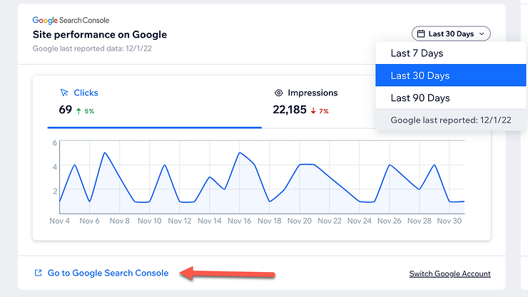 set your last results by time frame