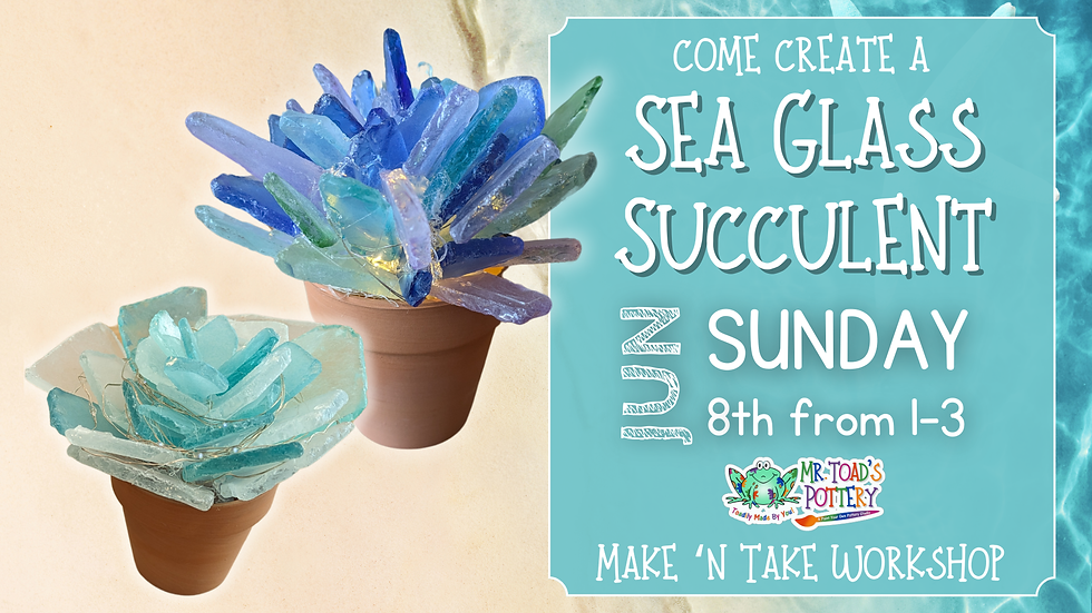 Sea Glass Succulent Workshop