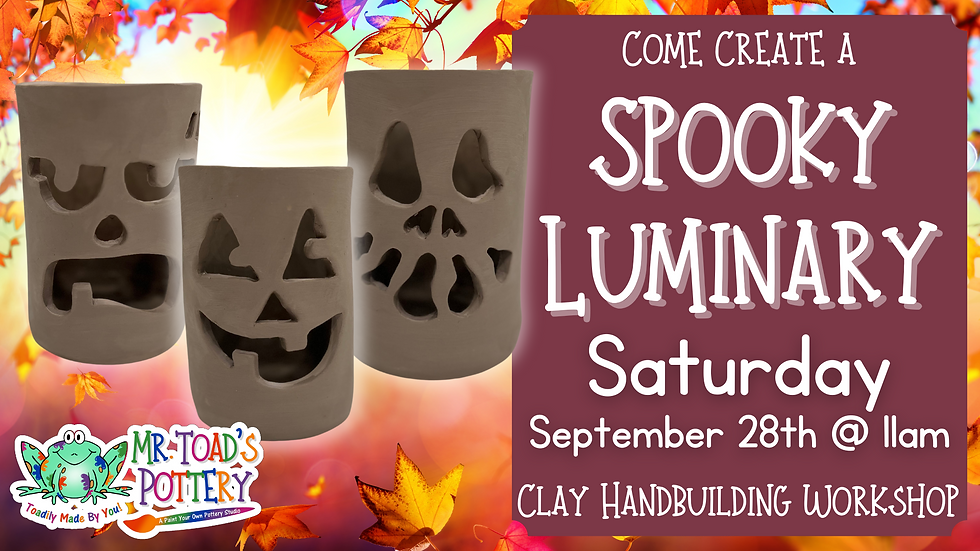 Spooky Luminary Clay Handbuilding Workshop