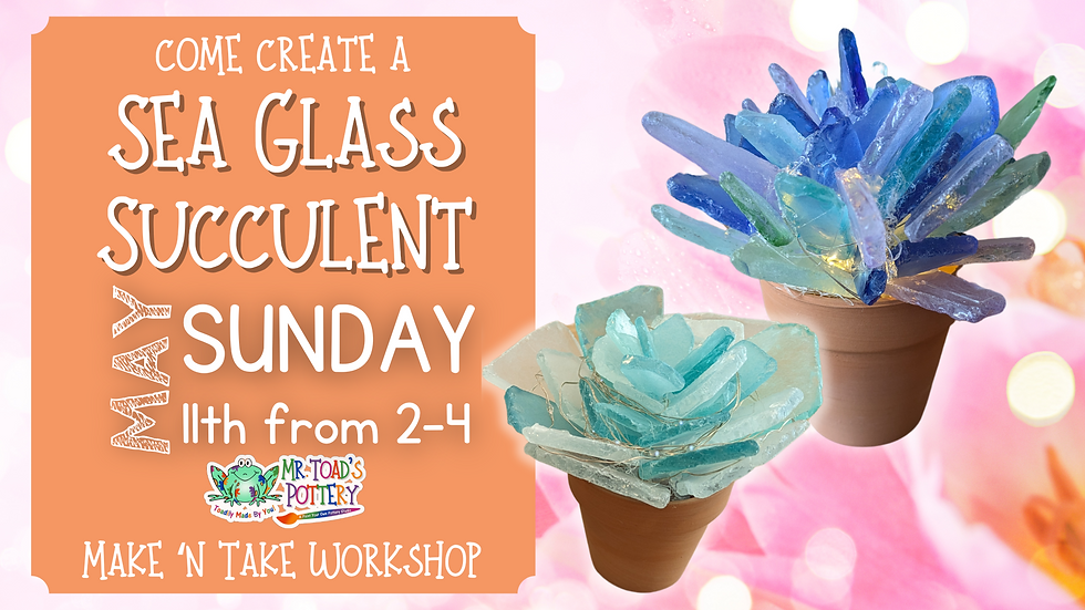 Sea Glass Succulent Workshop