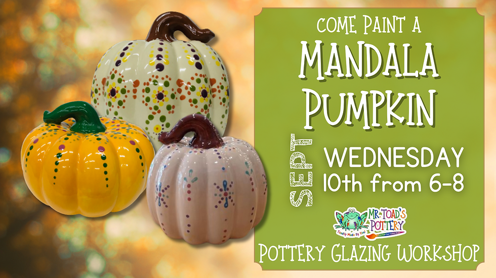 Mandala Pumpkin Paint & Sip