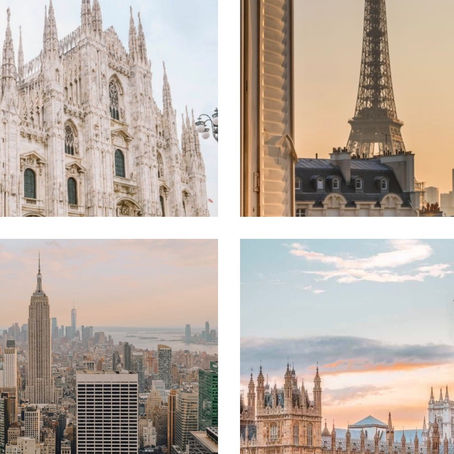 Principales ciudades de moda