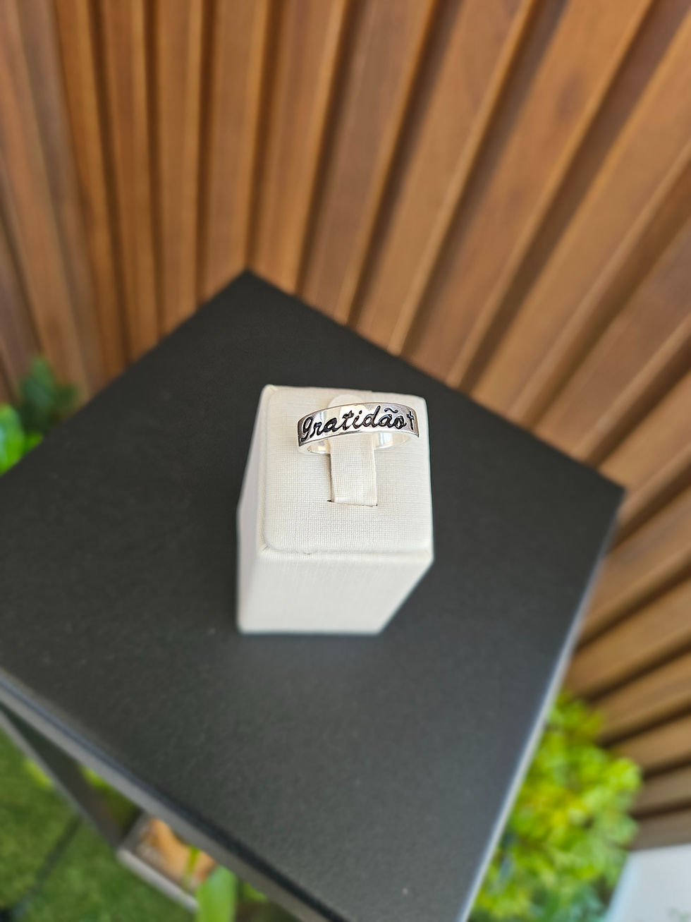 Miniatura: Anel em prata 925 com palavras