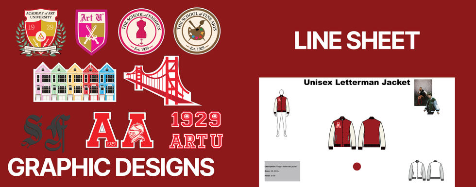 graphic designs, line sheet 