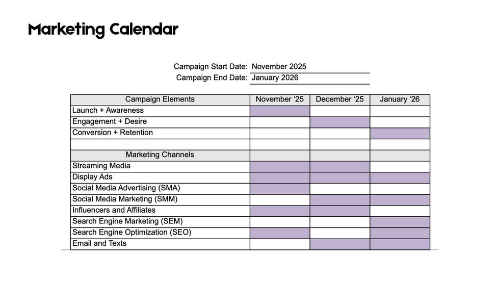 marketing calendar 