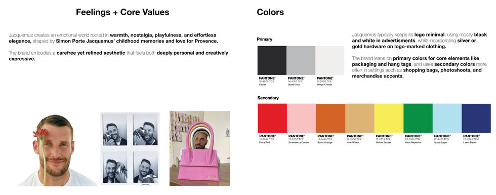 feelings + core values, colors 