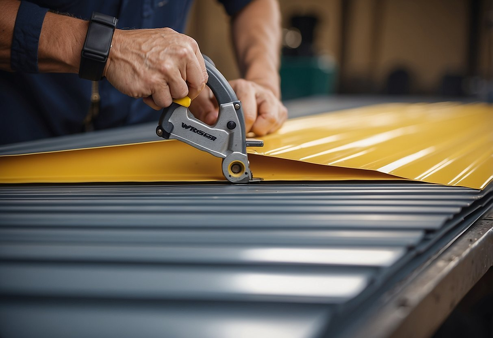 measuring metal roof