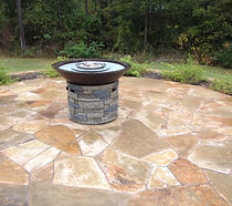 patio remodel firepit