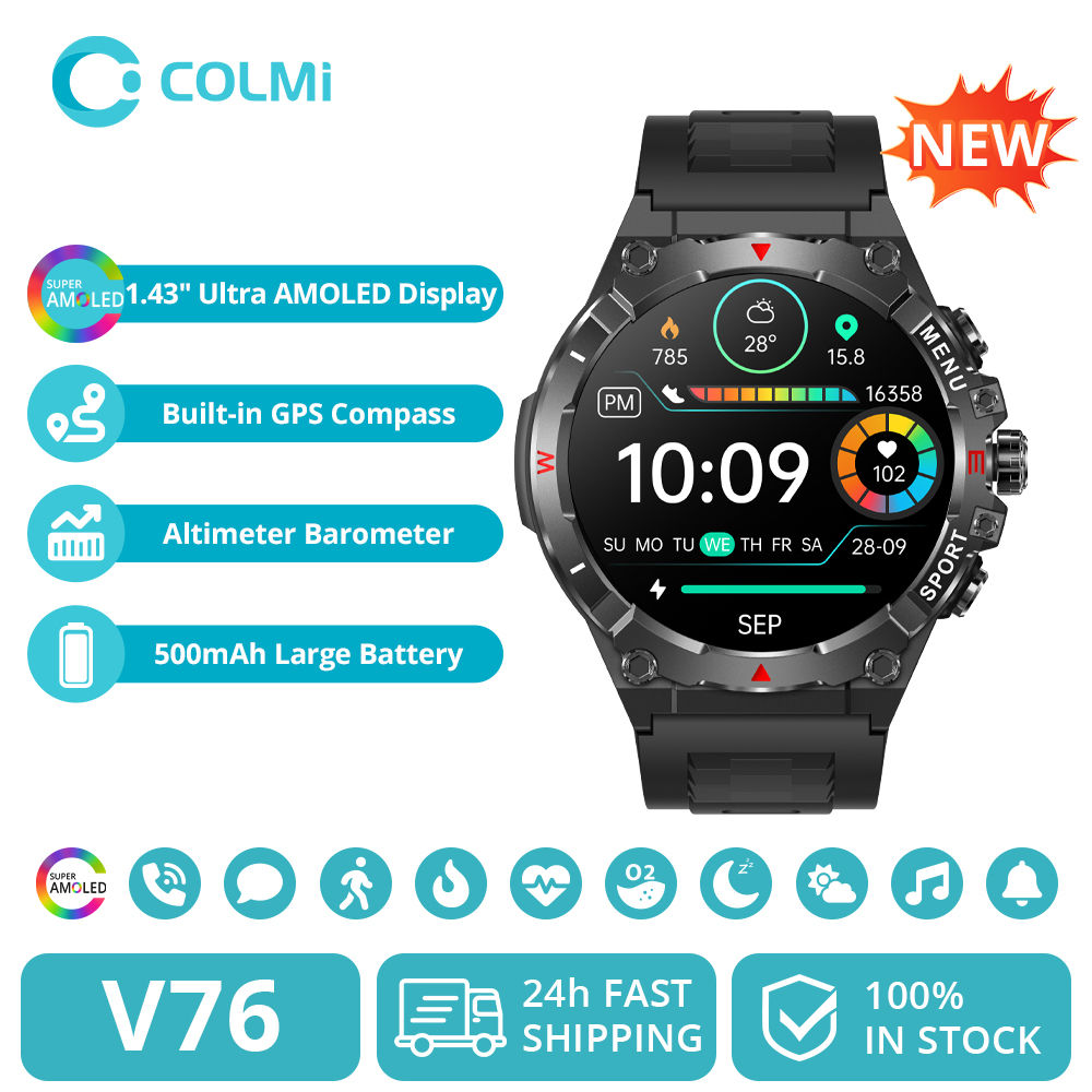 COLMI V76 Ultra AMOLED GPS Smartwatch