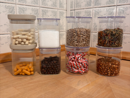 Lieblingsglas Vorräte Gewürze aus Glas