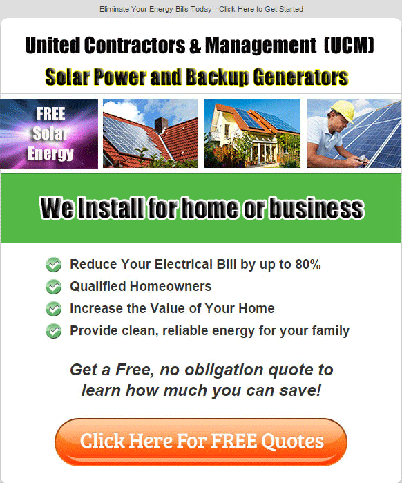 Solar power installation