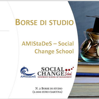 AMIStaDeS garantisce 2 borse di studio (2000 euro ciascuna) per i Master della Social Change School 