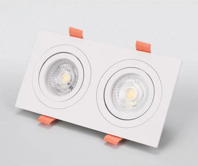 Flat Double Gu10 Holder 90 Degree