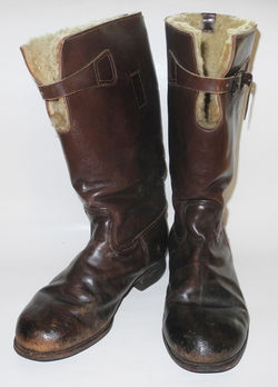 RAAF 1936 pattern flying boots, also favoured by AAF pilots and crews