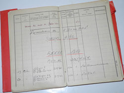 Log book grouping to a French Air Gunner: Battle of France, and Free French Air Force over North Afr