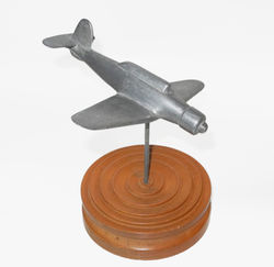 Fleet Air Arm "trench art" model of a Blackburn Skua dive bomber
