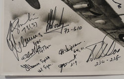 Fantastic photograph of a Spitfire, personally signed by 20 Battle of Britain pilots, with original