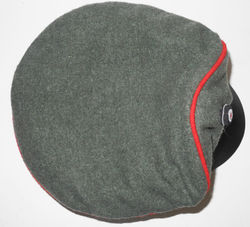 WWI Imperial German field service cap (Schirmmützen) reproduction.