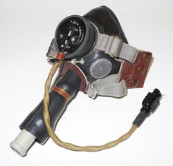 RAF Type E* oxygen mask REPRODUCTION by Sefton Clothing Co. with Type 48 microphone.
