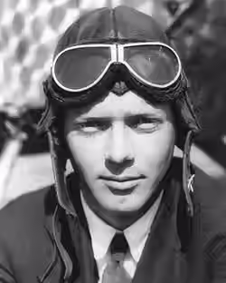 1920s / 30s US commercial leather flying helmet similar style to Lindbergh.