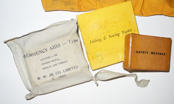 Contents shown from another, opened pouch