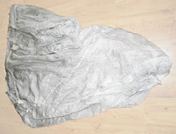 AAF Type A-4 chest type parachute pack (yellow tape) with ripcord, bungees and partial canopy