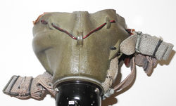 RAF Type G oxygen mask with Type 28 mic. assembly, long wiring loom and receivers