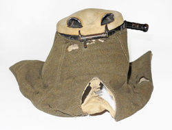 RAF Type D oxygen mask fitted with blanking cap