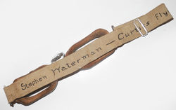 Excellent pair of cased Luxor No. 7 flying goggles named to Curtiss Flying Service.