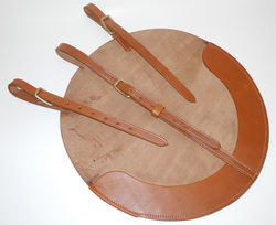 WWI British steel helmet carrier (reproduction)