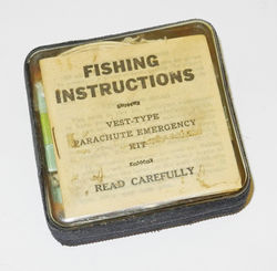 Complete survival fishing kit issued with AAF C-1 Sustenance vest