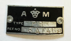 4 x small RAF Air Ministry aircraft data plates.