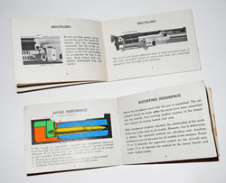 Set of two small booklets on the Browning .50 cal. machine gun