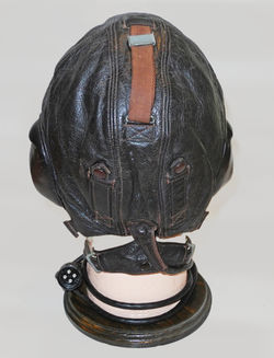 Luftwaffe LKpW101 flying helmet, huge size 61 and with scarce rabbit fur lining for high altitude/co