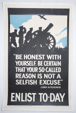 WWI Recruiting poster 1916