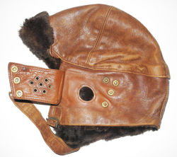 Fantastic RFC / RAF Mk I flying helmet with Frank Bryan label and early Bennett's buckle fastening