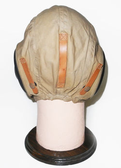 AAF AN-H-15 summer flying helmet, size large, in unissued condition