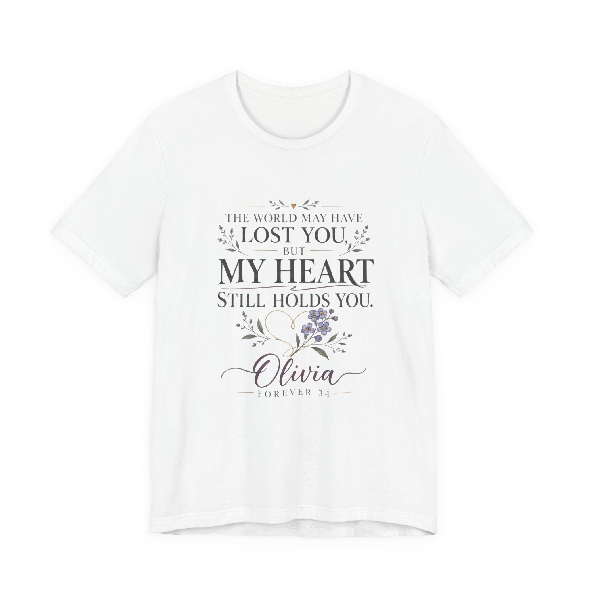Say Their Name — Personalized Memorial V-Neck T-Shirt
