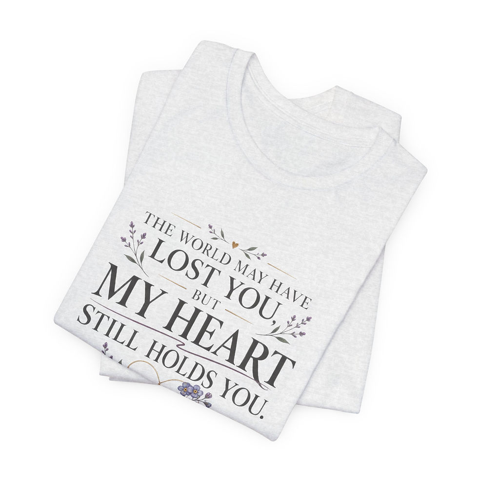 Thumbnail: Say Their Name — Personalized Memorial V-Neck T-Shirt