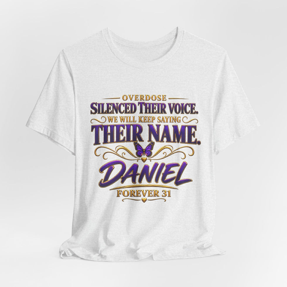 Thumbnail: Say Their Name — Personalized Memorial V-Neck T-Shirt