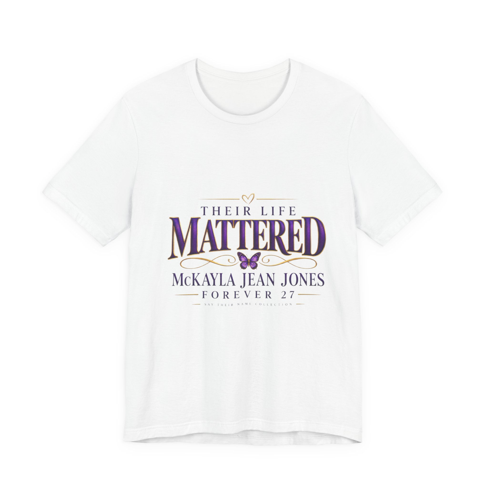 Say Their Name — Personalized Memorial V-Neck T-Shirt