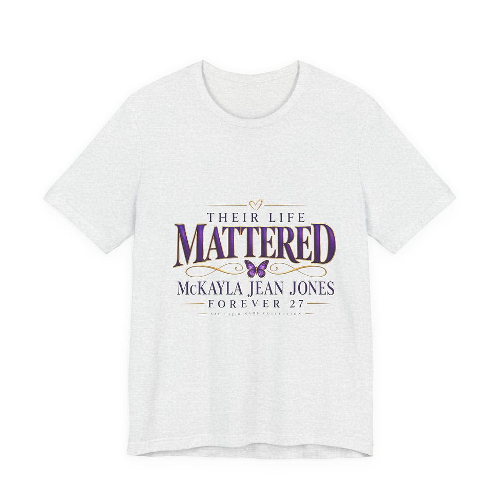 Thumbnail: Say Their Name — Personalized Memorial V-Neck T-Shirt